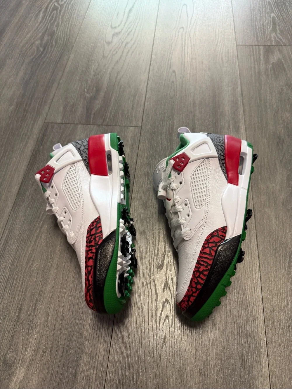 Air Jordan Spizike Golf “White Classic Green Red” (HQ4365-100) Men’s Size 6